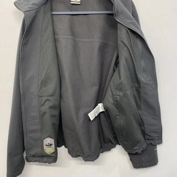 Columbia Soft Shell Omni Shield Interchange Lined Black Jacket Full Zip Size XL - Picture 5 of 11